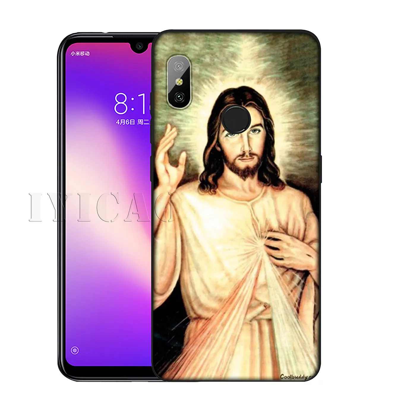 Мягкий силиконовый чехол для телефона IYICAO Divine Mercy Jesus Cross Xiaomi Redmi K30 K20 8A 7A 6A 5A S2 GO Note 8
