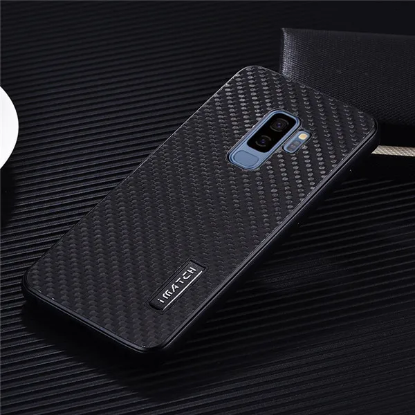 2022.Luxury Brand Case For Samsung Galaxy S9 S8 Plus S7 Edge Aluminum Metal Bumper Carbon Fiber Hard Back Cover Phone