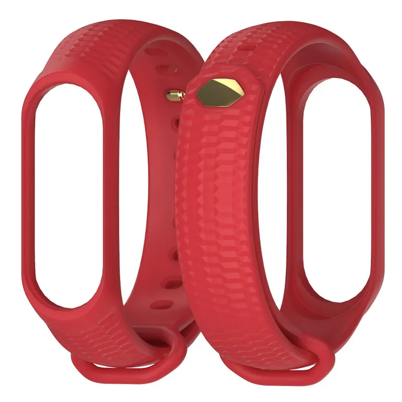 Red Mijobs силиконовый ремешок Mi Band 4 аксессуары для Xiaomi Mi Band 3 Смарт-часы браслет Band 3 спортивные браслеты Miband 4 Band - Цвет: Red