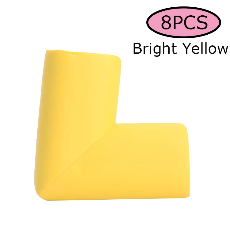 Yellow-8pcs Защитная угловая пленка для детей 2 м, Защитные уголки для мебели, защитная угловая лента для детей - Цвет: Yellow-8pcs