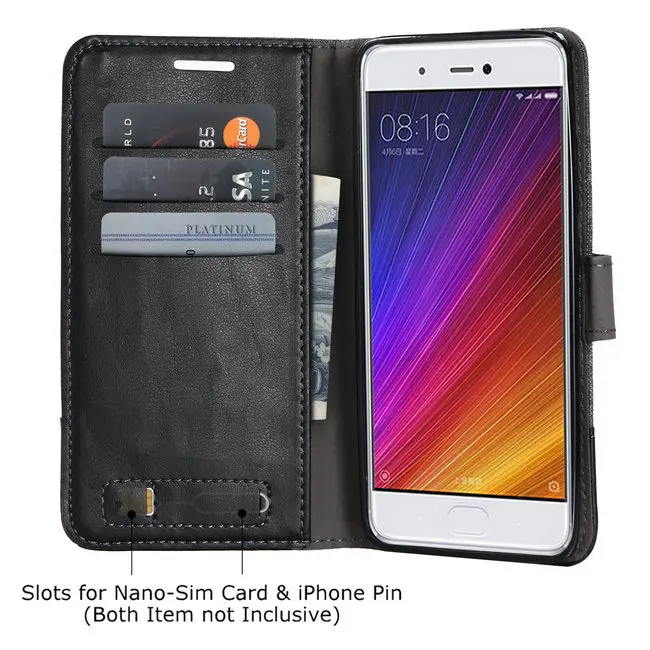 Откидная крышка для сяо Mi Ми 5S силиконовый чехол подставка кошелек Coque Для Сяо