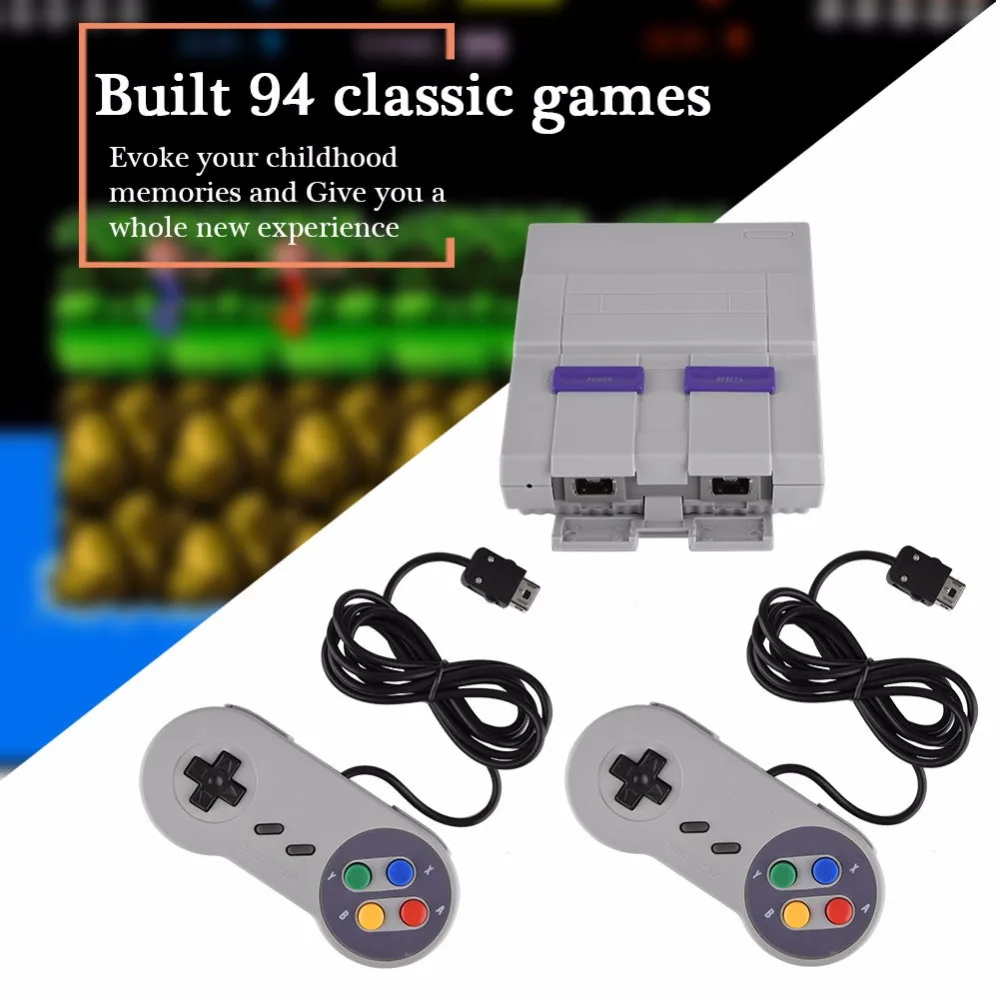 

new Super Mini 16 BIT Built-in 94 Games Console System with Gamepad for SNES Nintendo Game Games Consoles
