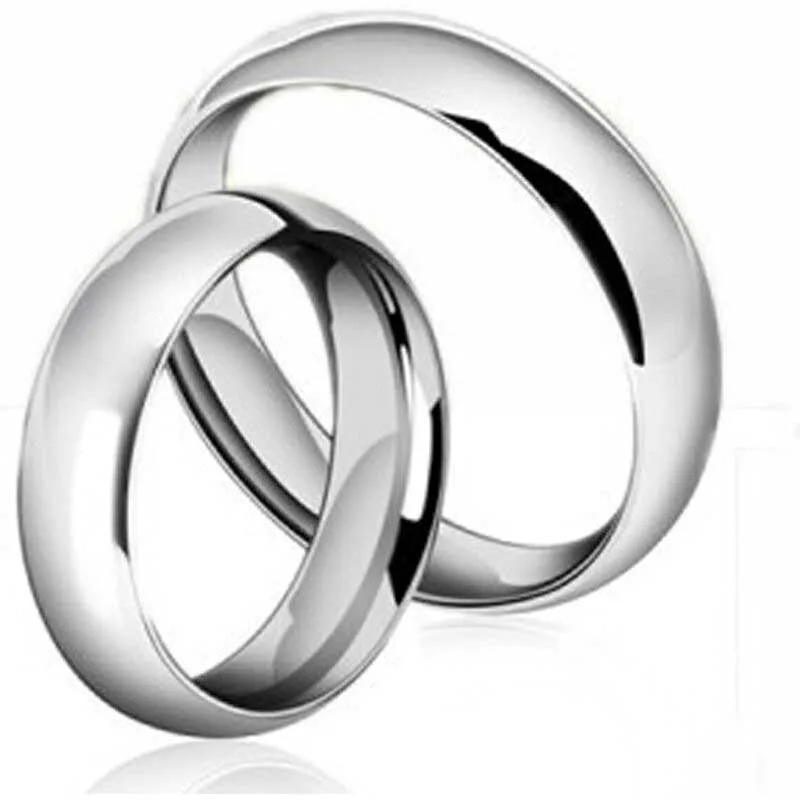Couple Rings Titanium Steel Rose Gold Anti-allergy Smooth Simple For Women Men Valentine's Day Jewelry Gift Hot Sale Size 6-12 |