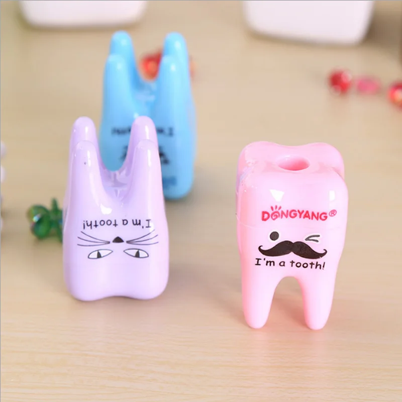 1х креативные каваи точилка для карандашей с зубами мультфильм kawaii канцелярские карандаши Sacapuntas школьные офисные принадлежности