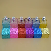 5pcslot 20ml 30ml water cube design empty perfume bottles atomizer spray glass refillable bottle spray scent case
