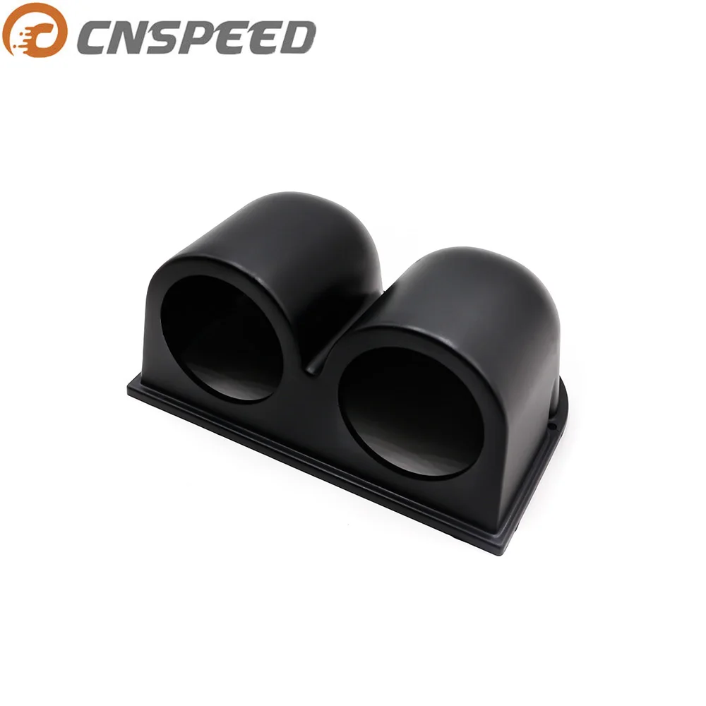 Двойной измерительный прибор CNSPEED 2 &quot52 мм черного цвета двойной с креплением на приборную панель манометр