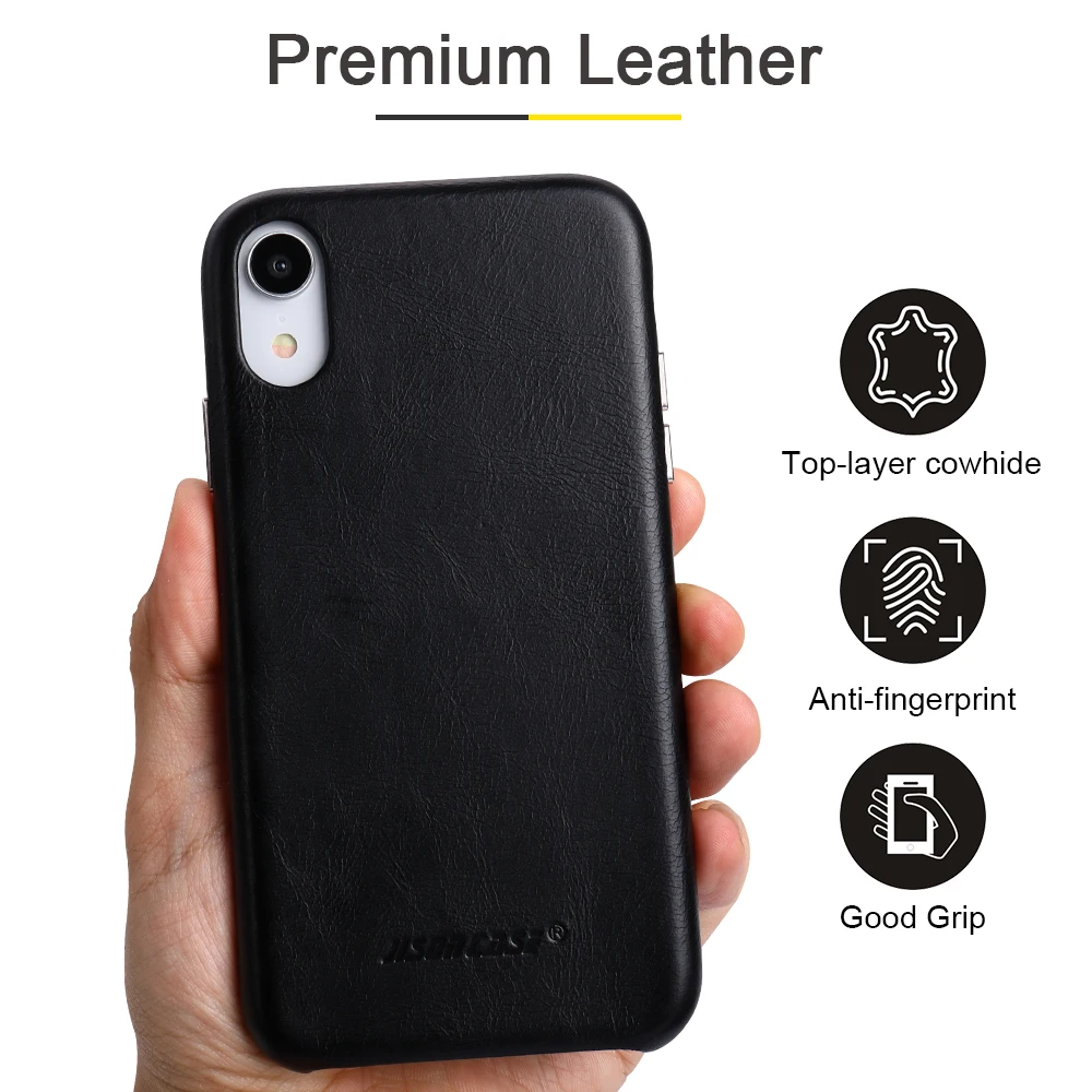 Jisoncase Чехол для Телефона iPhone XR кожаный чехол 6 1 дюйма Роскошный телефона
