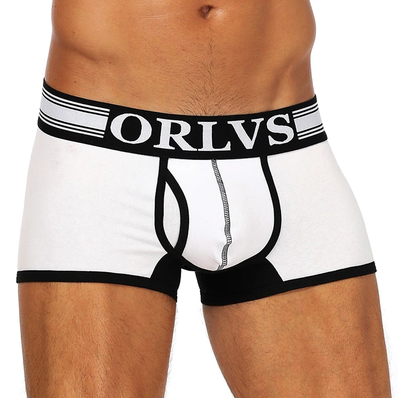 ORLVS боксеры мужское нижнее белье cueca masculina boxershorts мужские сексуальные calzoncillos