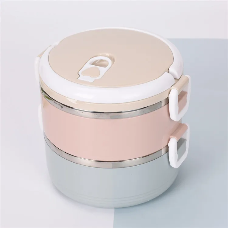 1/2/3 Layers Portable Lunch Box 304 Stainless Steel Lunch Boxes Tableware Bento Box for Kids Leak-Proof Thermos Food Container
