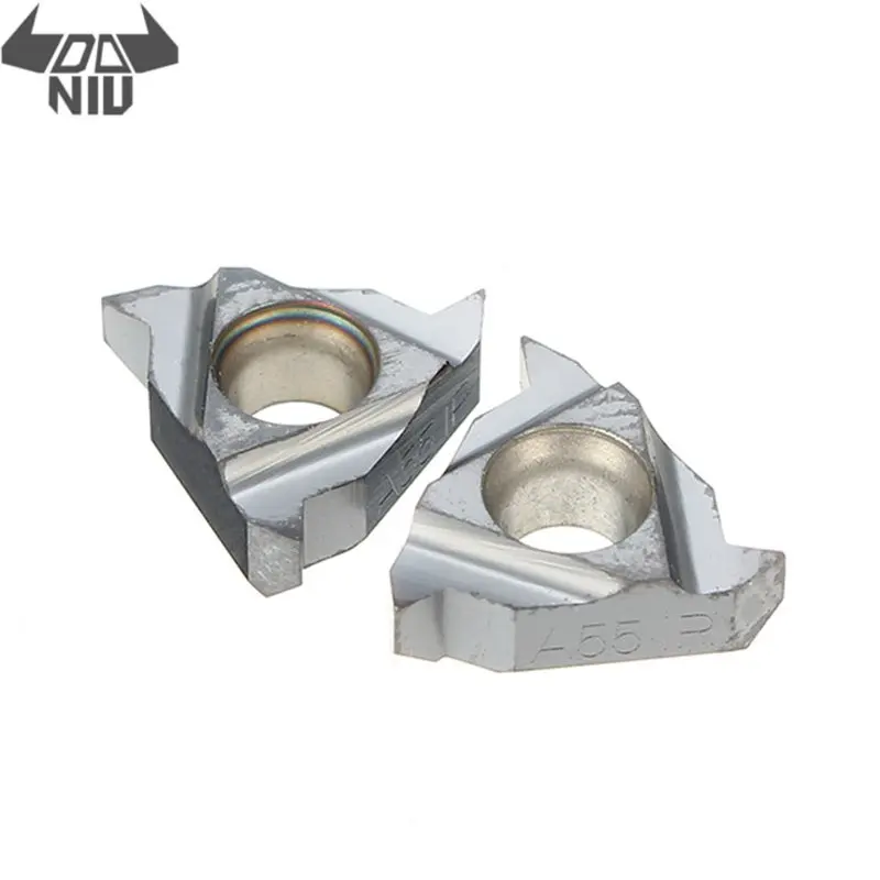 

DANIU 2 шт./компл. 11IR A55/11NR A55 твердосплавные режущие вставки внутренний токарный инструмент держатель вставки высокая стойкость к истиранию