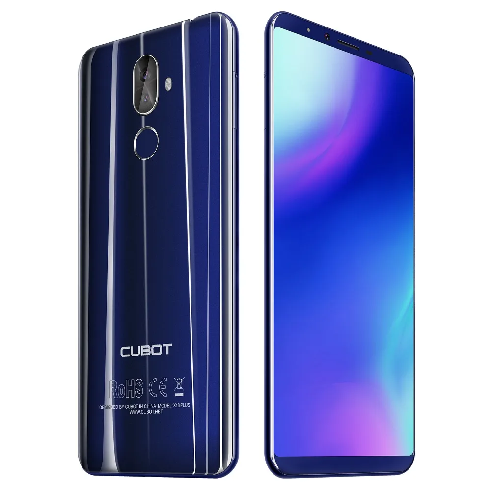 Cubot X18 Plus 5 99 ''Android 8 0 MT6750T Octa core 4 Гб оперативная память 64 Встроенная смартфон Dual
