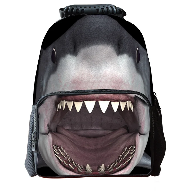 New 16 inch Waterproof Animal Dolphin Printing Backpack Large Capacity School Bags For Teenagers Men's Children Backpacks | Багаж и