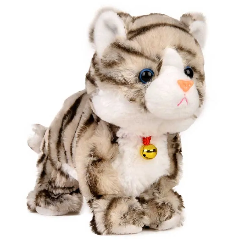 Игрушки электронные домашние животные звуковое управление коты кошка лающая