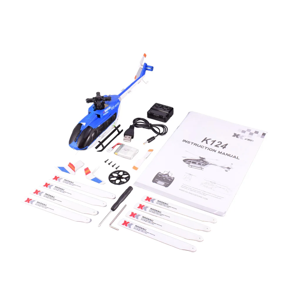 BNF(without remote) Wltoys XK EC145 K124 6CH бесщеточный двигатель RC Helicopter3D 6G система дистанционного управления игрушка передатчик совместим с FUTABA S-FHSS - Цвет: BNF(without remote)