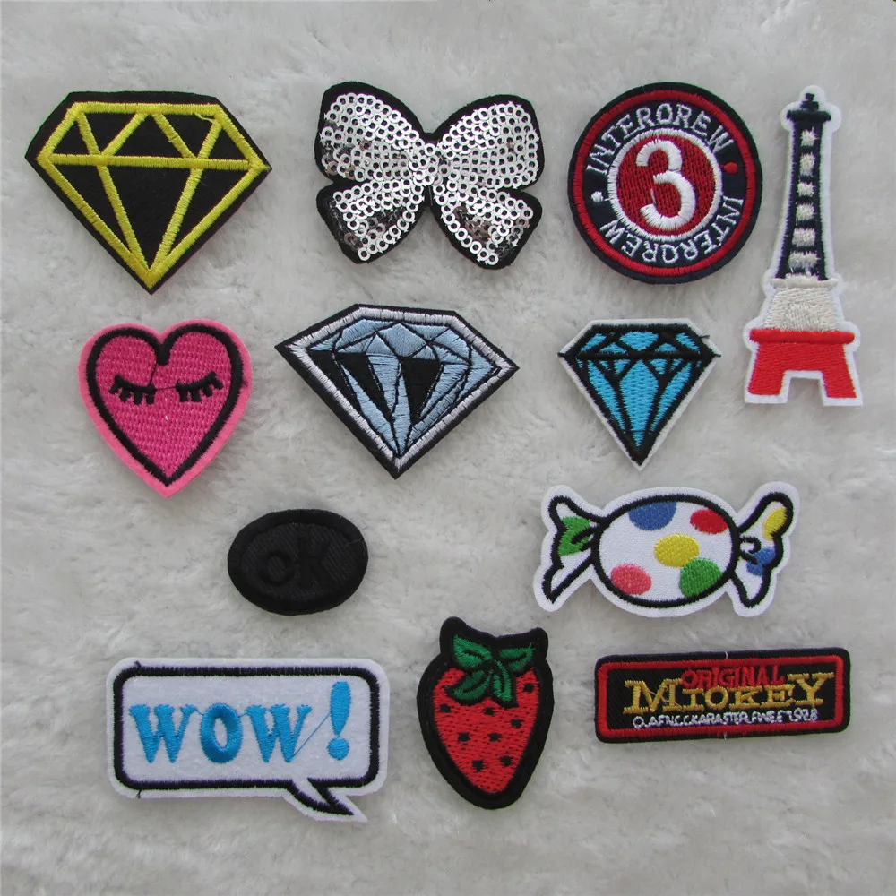 Горячая Распродажа мультяшная термоплавкая клейкая аппликация вышивка