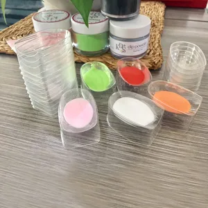 1Set Dipping Powder Sase Tools Empty Storage Clear Plastic Small Sample Makeup nail powder case