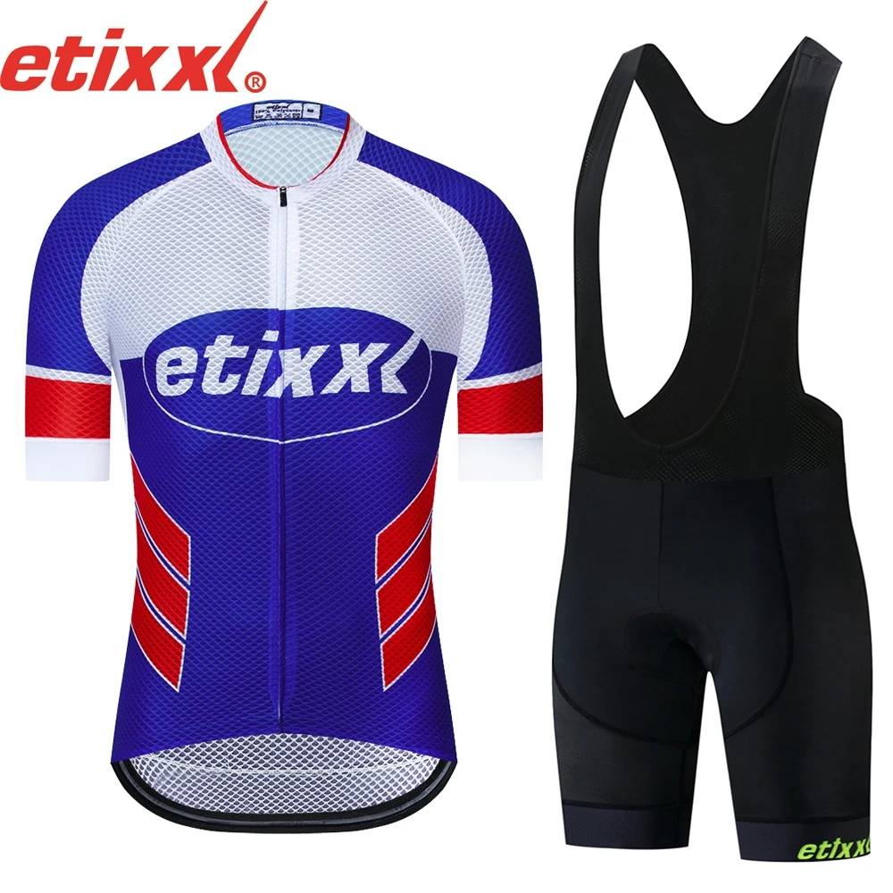 

Maillot ciclismo hombre verano ETIXXL 2022 MTB training contest cycling jersey summer short sleeve set Bicycle Sport Wear