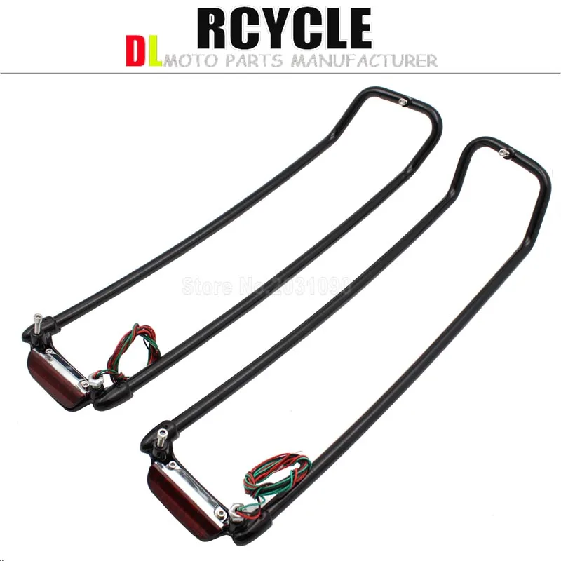 Крышка седловой сумки стойки Top Rail W/Light для Harley Touring Ultra Street Electra Glide 94-13