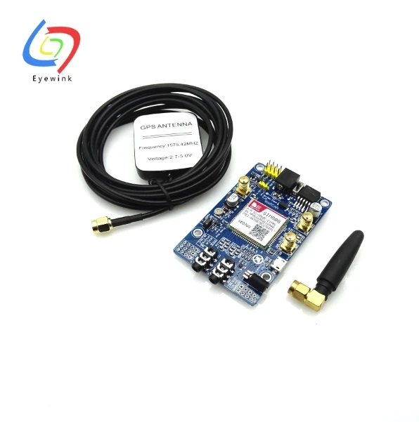 SIM808 модуль GSM GPRS GPS макетная плата IPX SMA с антенной для Raspberry Pi Поддержка 2G 3G 4G SIM
