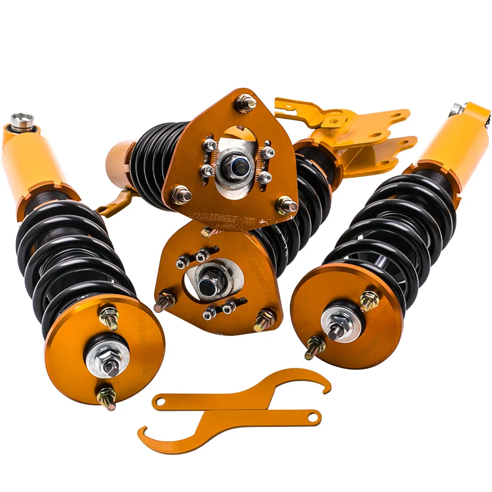 Coilovers Suspension For Nissan Silvia S13 180SX 200SX CA18DET Coilover Shock Absorber Top Mount Camber Plate Spring Strut | Автомобили и
