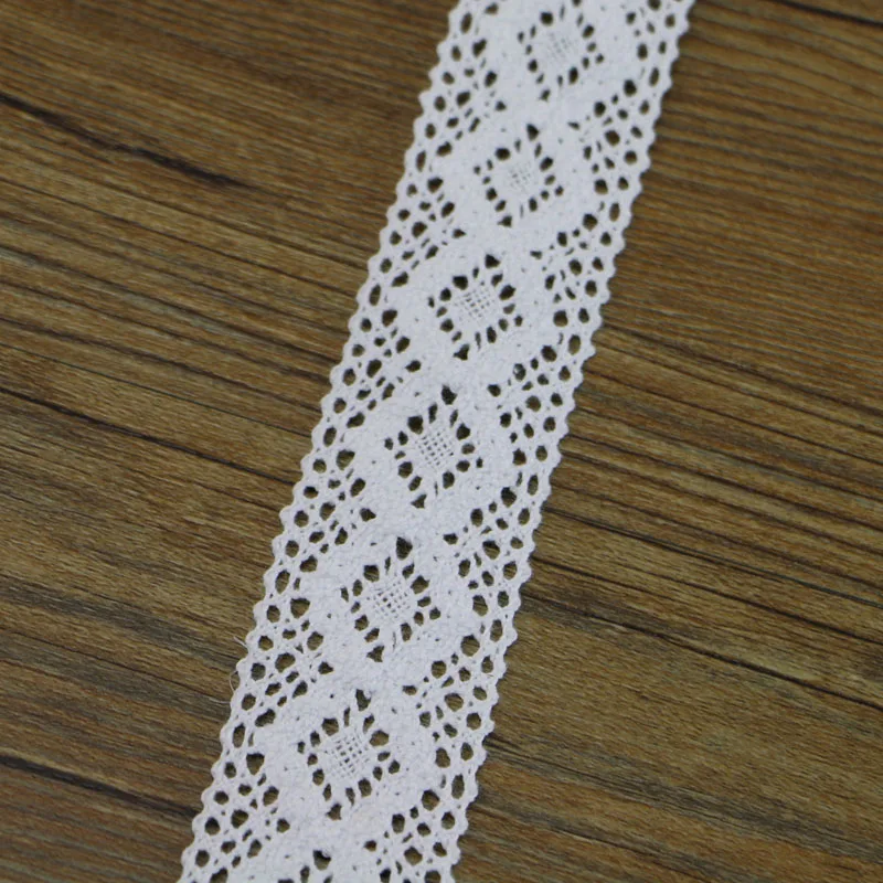 Новинка 5 ярдов/много высококачественных белых кружевных хлопковых швейных