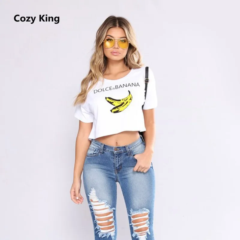 Уютный King Бесплатная доставка Женская футболка 2018 г. Новые летние женские