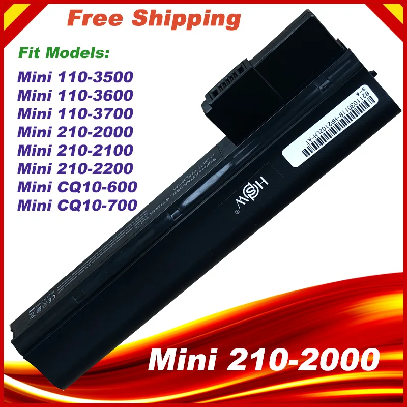 Аккумулятор для ноутбука HP мини 110 3500 3600 3700 ноутбуки ED03 ED06 ED06066 HSTNN LB1Y 630193 001