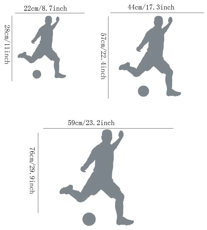 Наклейка для игрока в футбол виниловые настенные 3d наклейки с лучшими вещами
