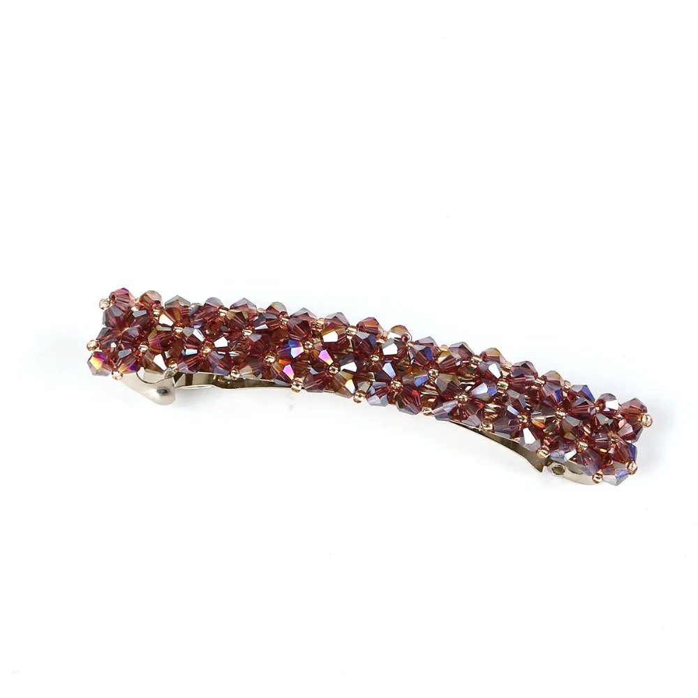 7 Colors Women Crystal Rhinestone Pearl Hairpins Girls Barrettes Hair Clip Clamp Jewelry Styling Tools Fashion Accessories |