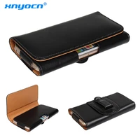 universal genuine leather belt clip phone pouch bag for iphone x 8 7 plus 6s s8 vernee thor oukitel k6000 plusblackview p2 lite