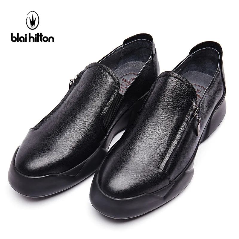 Blai Hilton Fashion men shoes Genuine Cow Leather Breathable/Comfortable Men's Casual Shoes | Обувь