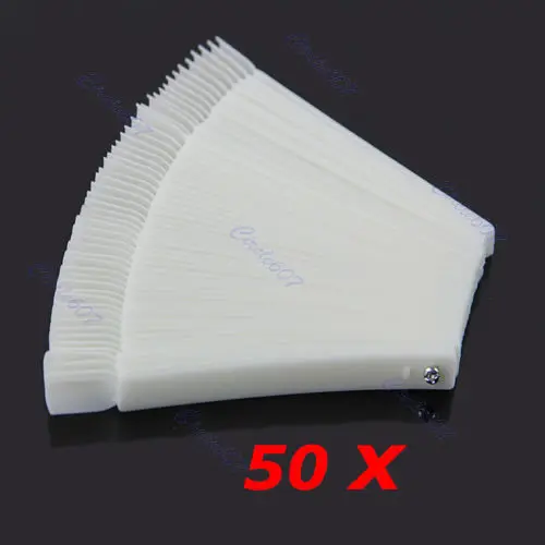 Kemei 50x веерообразные натуральные накладные наконечники палочки для полировки