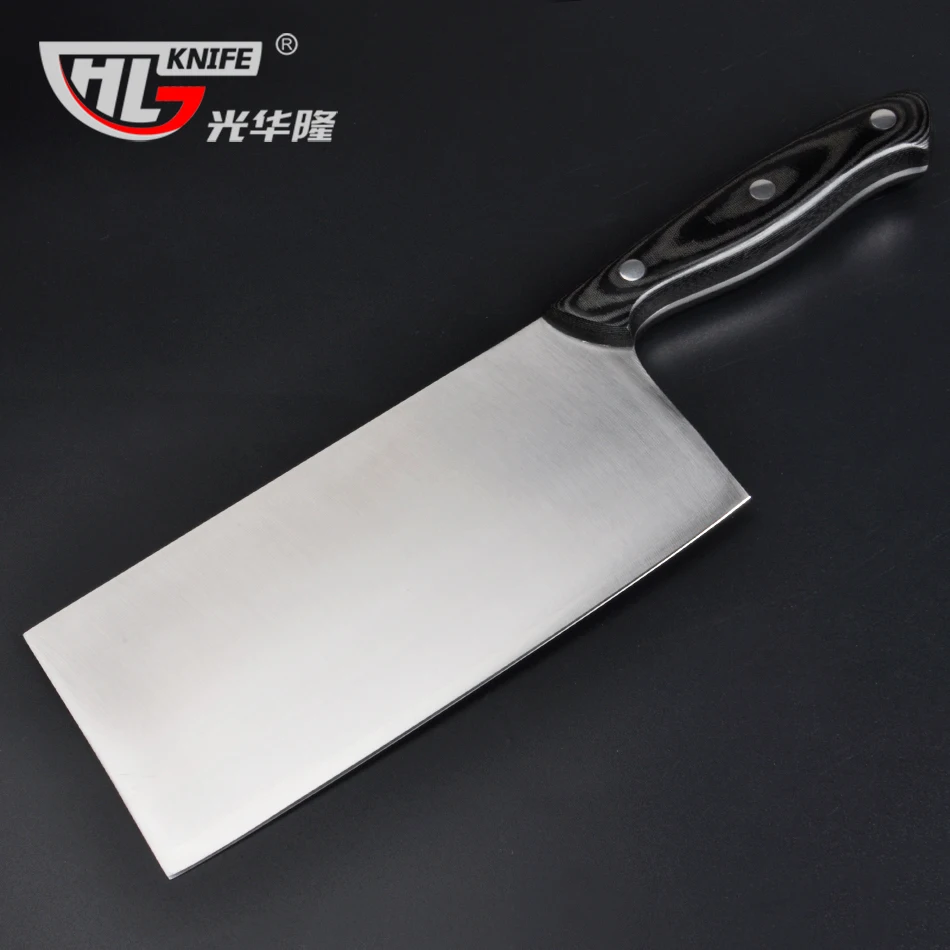 GHL ручная Штамповка из нержавеющей стали китайский нож для нарезки шеф кухонные