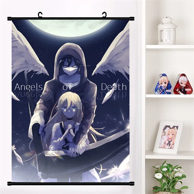 I Аниме Satsuriku no Tenshi Angels Of Death Ray Zack настенные свитки плакат Настенные подвесные плакаты коллекция домашнего декора - Цвет: I