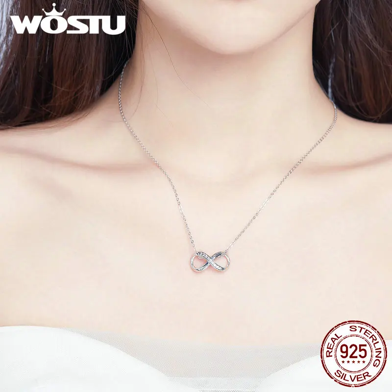 Женский браслет WOSTU из стерлингового серебра 925 пробы с крестом для всей семьи