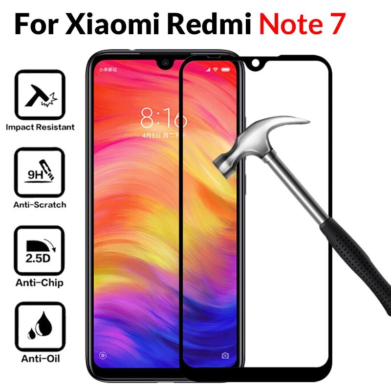 Защитное стекло для Xiaomi Redmi Note 7 Pro глобальная версия закаленное Xiomi Xaomi Red mi 6 Note7 |