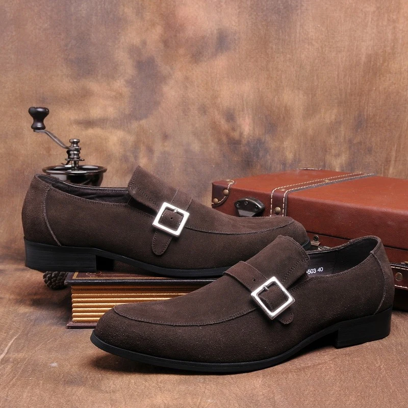 MYCORON New Arrivals Men Dress Shoes High Quality Slip-On Business Leather Boots Brand Designer Male Chaussure Homme | Обувь