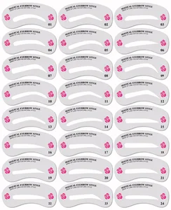 24 шт., профессиональные фотообои для макияжа бровей