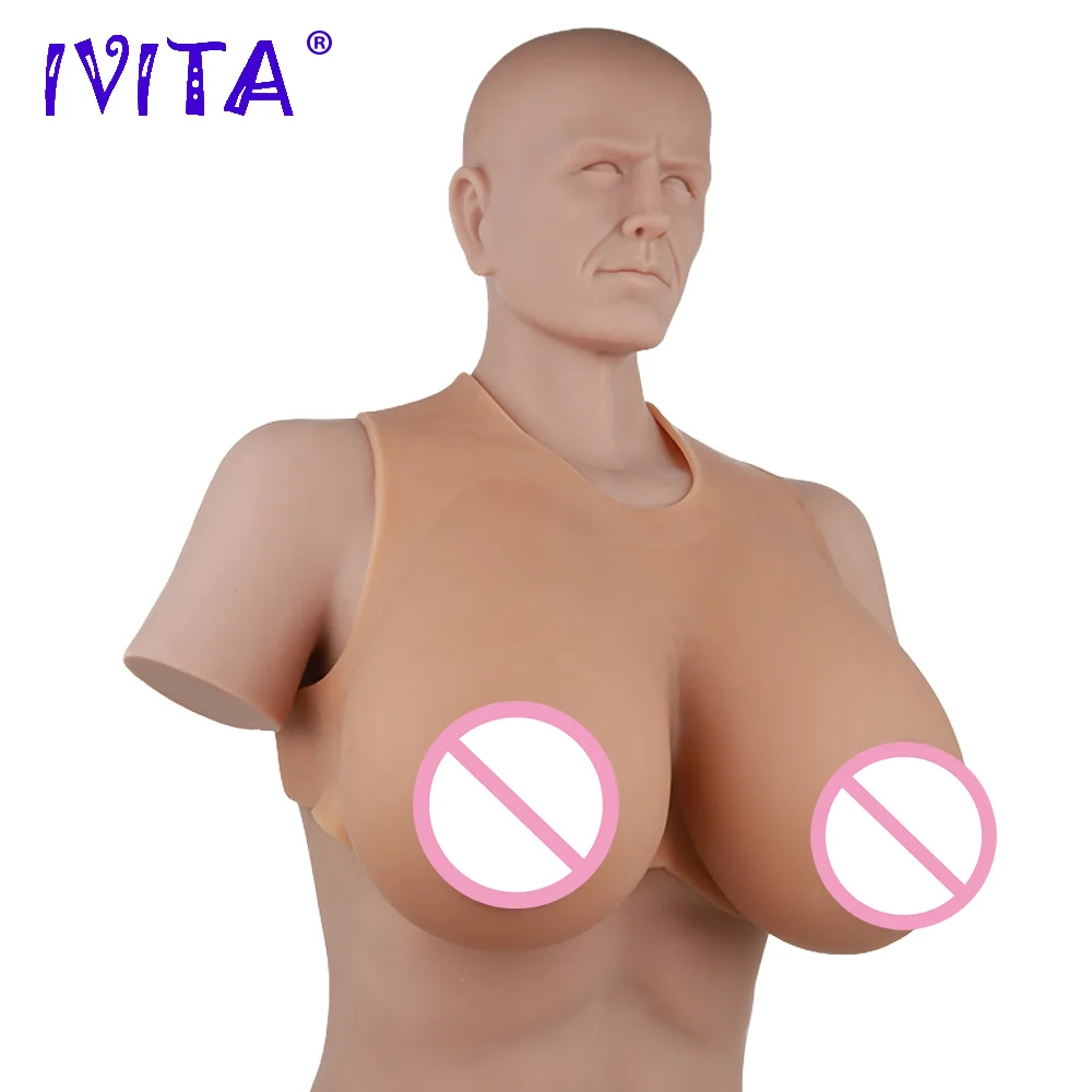 IVITA 8000g Fake Boobs Realistic Silicone Breast Forms For Mastectomy Crossdresser Silicon Form Big Tits Transgender Shemale - купить по