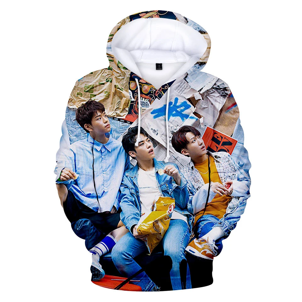 

fashion kpop Stray Kids 3d hoodies pullover printed men women Hoodie hoody tops casual Long Sleeve 3D Hooded Sweatshirts clothes