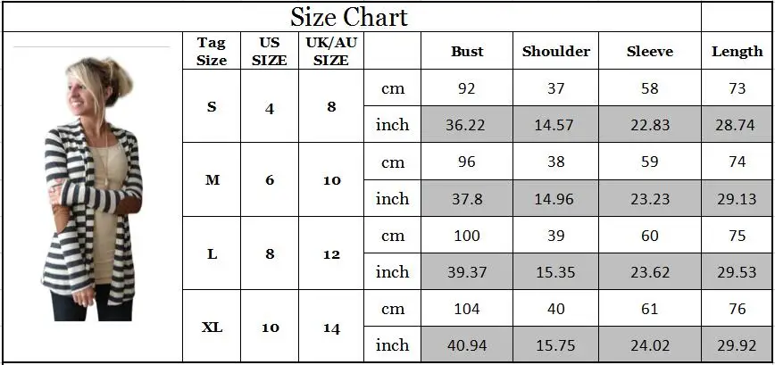 

New 2019 Striped Cardigans women Autumn Casual Long Sleeve Female Knitted Cotton Sweater Ladies Elbow Patchwork Top Coat