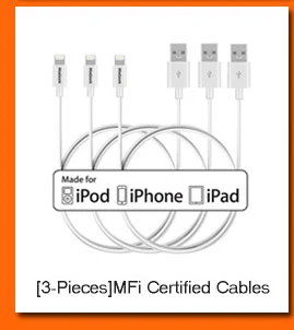 MaGeek 1,0 m/3.3ft кабели для мобильных телефонов MFi Lightning-USB кабель для iPhone 6 6s 5S iPad 4 mini Air 2 iOS 8 9 10