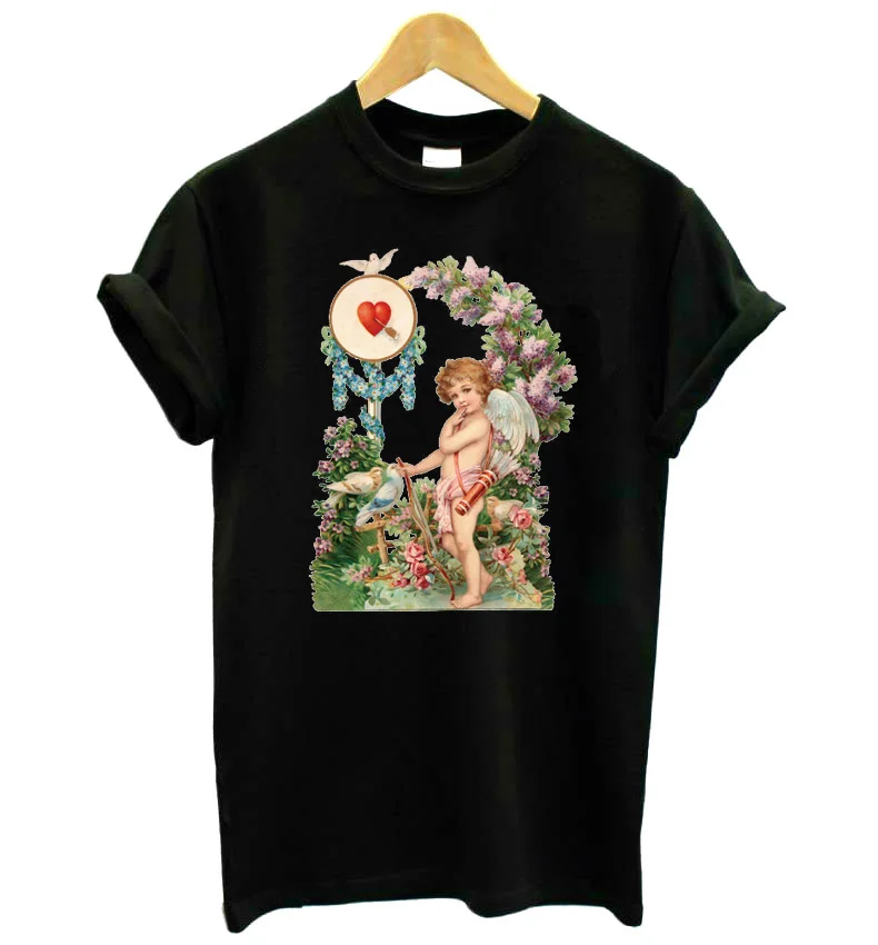 

vintage angel Print Women tshirt Cotton Casual Funny t shirt Lady Yong Girl Top Tee Better Quality Drop Ship KT-35