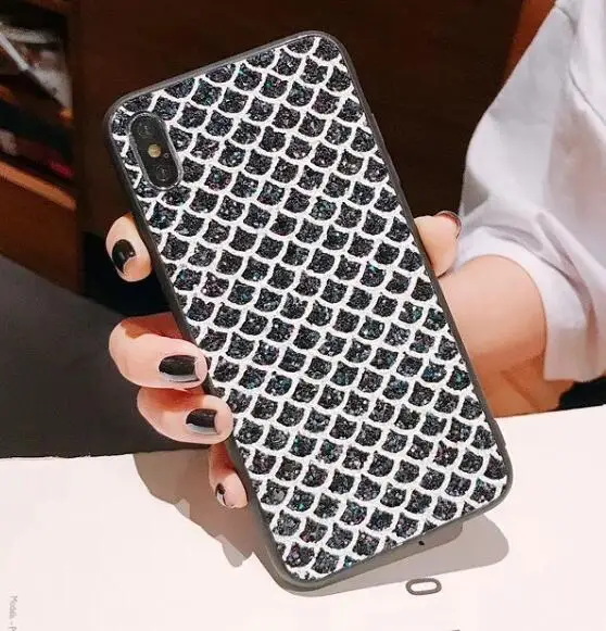black Блестящие туфли с бисером и блестками чехол для телефона для samsung galaxy A50 A30 A20 A70 M2 S10 S9 NOTE 9 A5 A6 A8 A9S A7 A750 J4 Plus J6 - Цвет: black