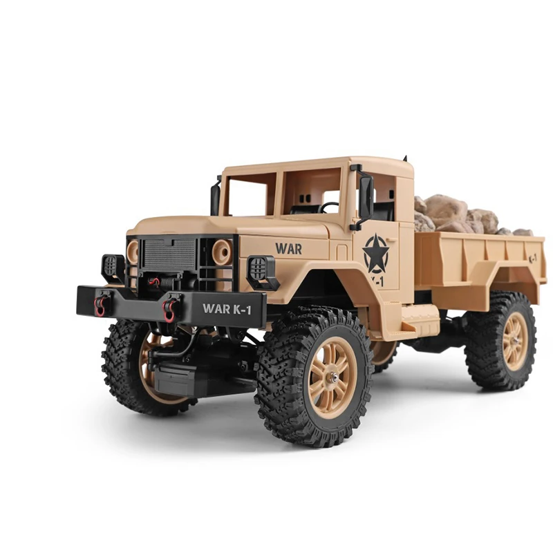 Новое поступление 124301 WLtoys 2 4G Радиоуправляемый автомобиль 1:12 военный грузовик 4WD