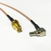 new rp sma female jack nut switch crc9 right angle rf cable rg178 wholesale 15cm 6 for 3g huawei modem
