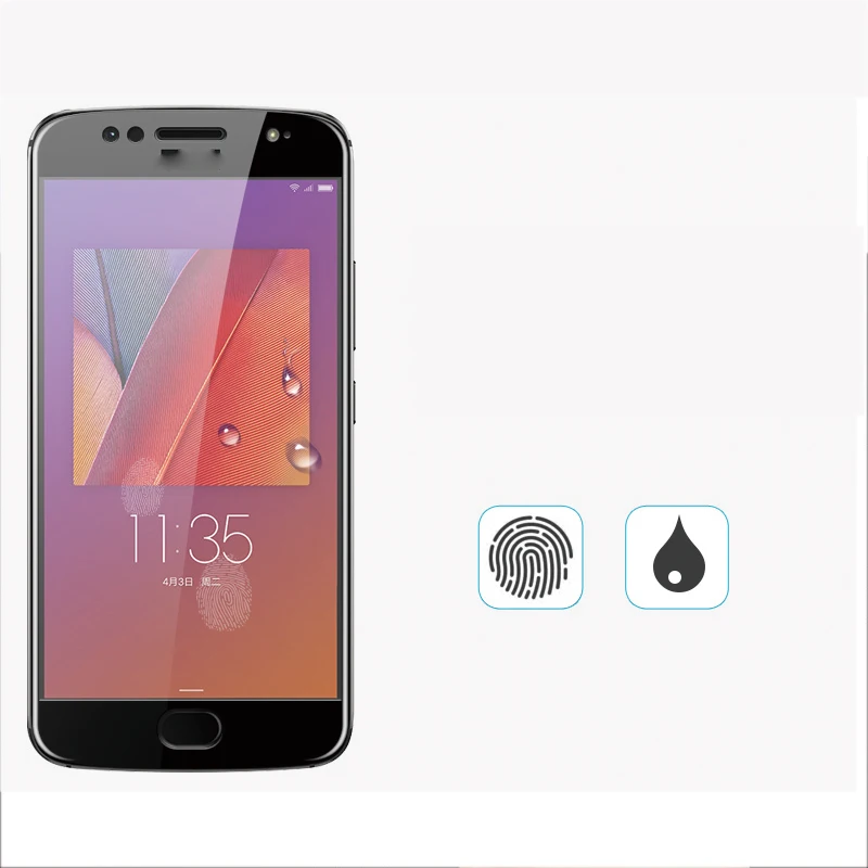 Изогнутое закаленное стекло с полным покрытием для Moto G5S защитная пленка против