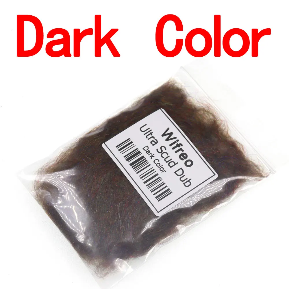 Dark Color Wifreo 2 г сетка/упаковка ультра тонкий смешанный цвет Scud Dub Nymph мухобойка материал Радужное дубляжное волокно - Цвет: Dark Color