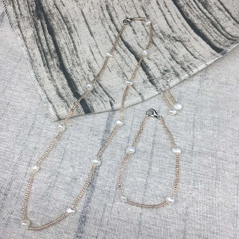 Женское Ожерелье с пресноводной жемчужиной Boho персонализированные трендовые