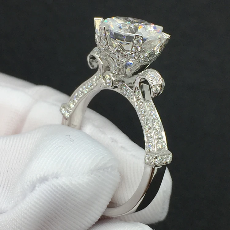 Choucong Wieck Роскошные ювелирные изделия из стерлингового серебра 925 пробы 3Ct AAA CZ